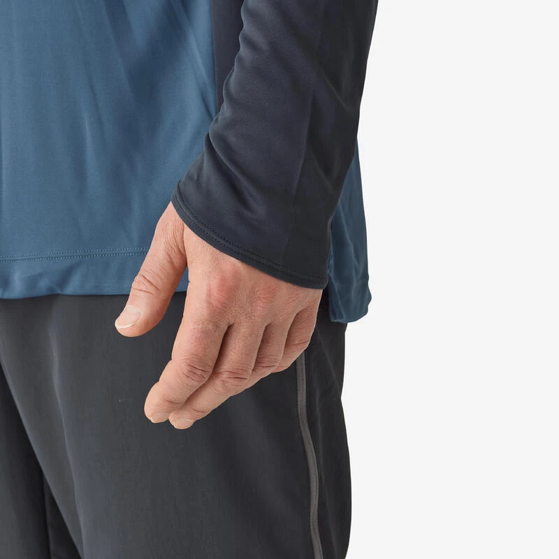 Tee-shirt De Pêche Anti-UV 500 Capuche Bleu 4 Tee-shirt De Pêche Anti-UV 500 Capuche Bleu – Image 4